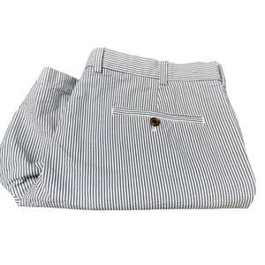 Brooks Brothers Shorts Mens 38 (39x11.5 ACTUAL) Blue Striped Seersucker Coastal